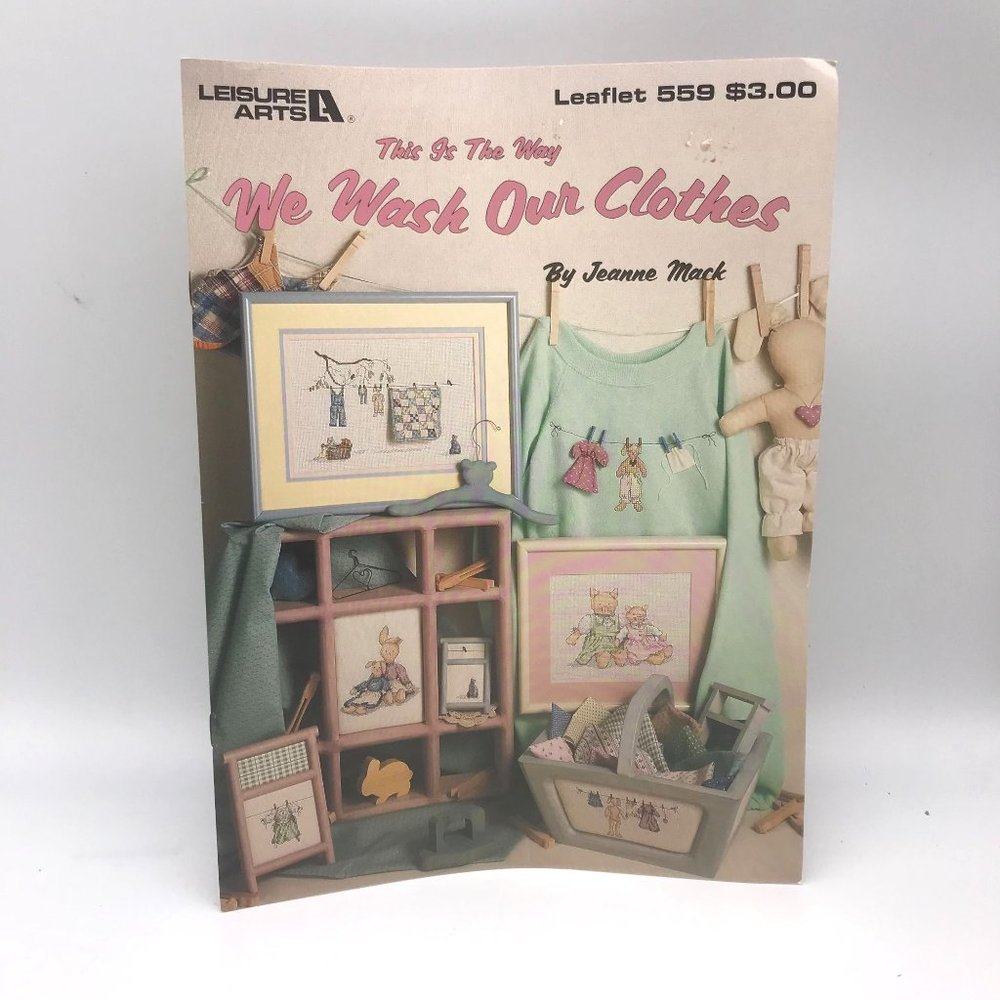 Vintage Cross Stitch Patterns, This is the Way We Wash Our Clothes by Jeanne Mac